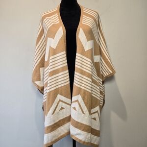 Mossimo Poncho Sweater Small Women's Cardigan Aztec Pattern Oversized